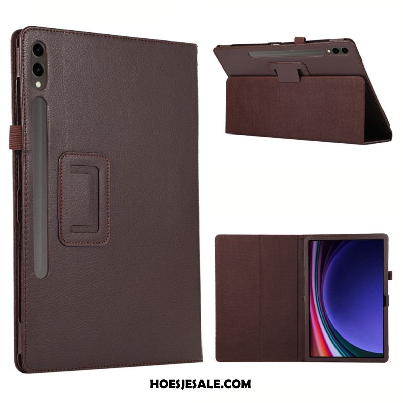 Hoesje Case Samsung Galaxy Tab S10 Plus Telefoonhoesje Lychee-textuur