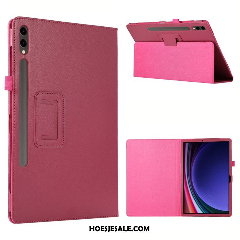 Hoesje Case Samsung Galaxy Tab S10 Plus Telefoonhoesje Lychee-textuur