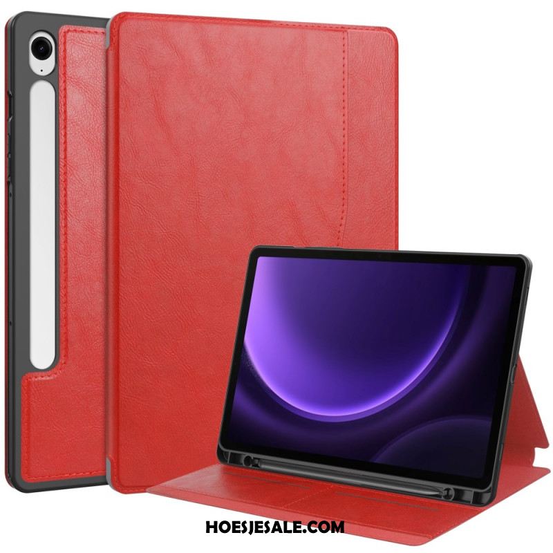 Hoesje Case Samsung Galaxy Tab S9 Fe Telefoonhoesje Glad Kunstleer