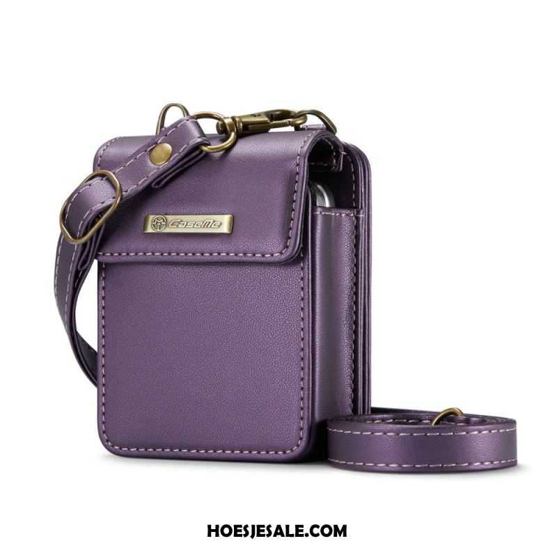 Hoesje Case Samsung Galaxy Z Flip 7 Fe Telefoonhoesje Rfid-portemonnee Met Schouderband