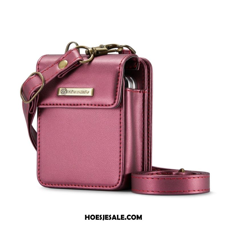 Hoesje Case Samsung Galaxy Z Flip 7 Fe Telefoonhoesje Rfid-portemonnee Met Schouderband