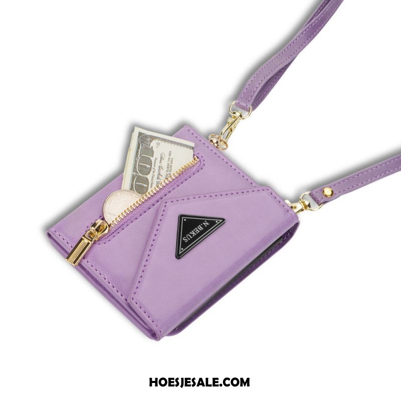 Hoesje Case Samsung Galaxy Z Flip 7 Telefoonhoesje N.bekus Schouderportemonnee