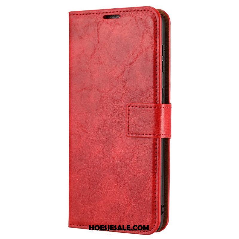 Hoesje Flip Case voor Samsung Galaxy S22 Ultra 5G Afneembare Vintage Stijl