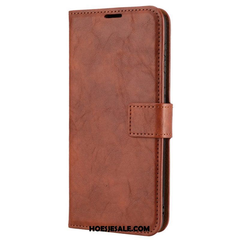 Hoesje Flip Case voor Samsung Galaxy S22 Ultra 5G Afneembare Vintage Stijl