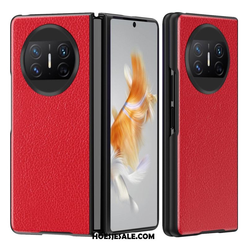 Hoesje Huawei Mate X3 Lychee Leerstijl