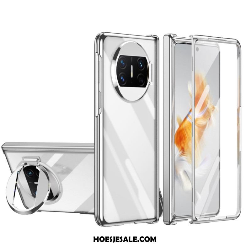 Hoesje Huawei Mate X3 Met Ring En Schermbeschermer Bescherming Hoesje