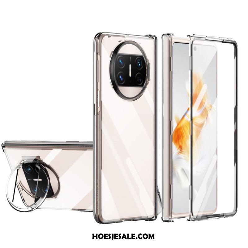 Hoesje Huawei Mate X3 Met Ring En Schermbeschermer Bescherming Hoesje