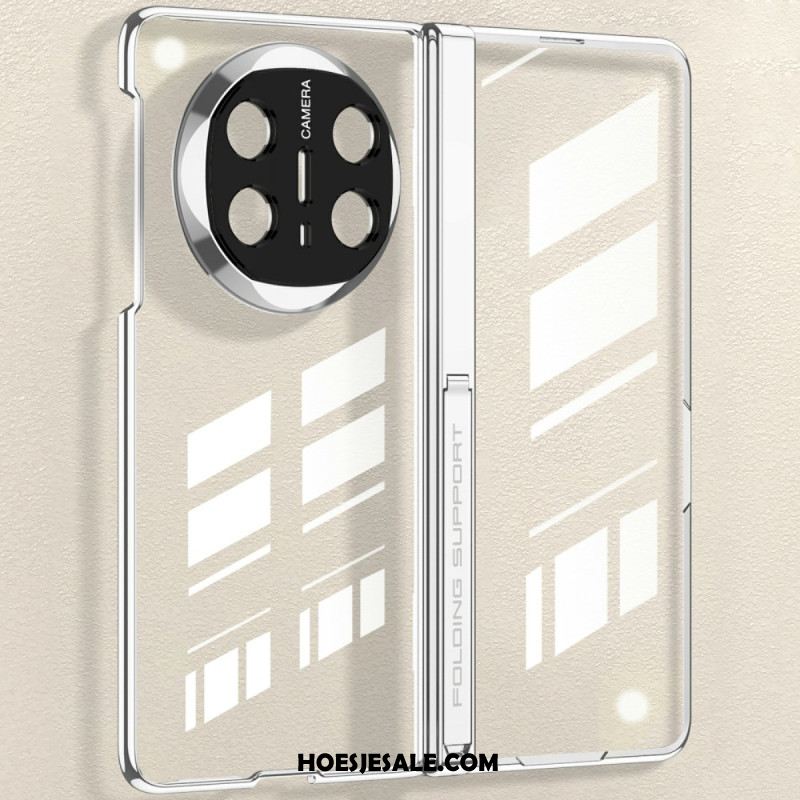 Hoesje Huawei Mate X6 Transparant Met Scharnier En Gehard Glas