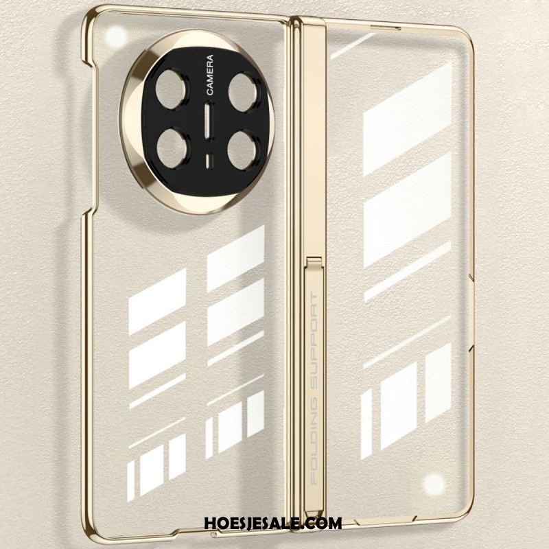 Hoesje Huawei Mate X6 Transparant Met Scharnier En Gehard Glas