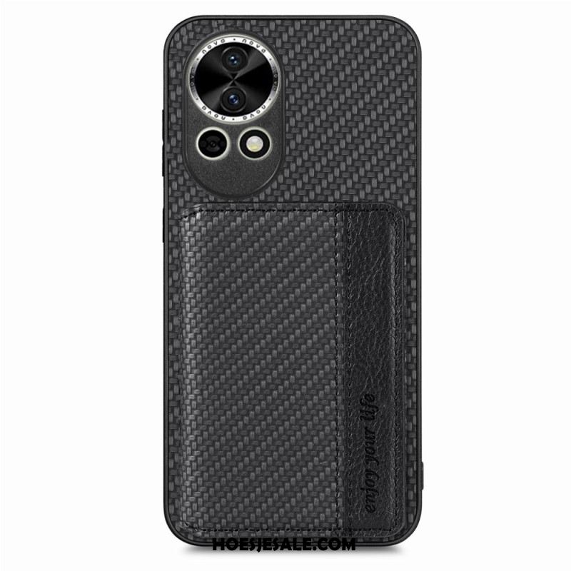 Hoesje Huawei Nova 13 Kaarthouder Van Koolstofvezel Bescherming Hoesje