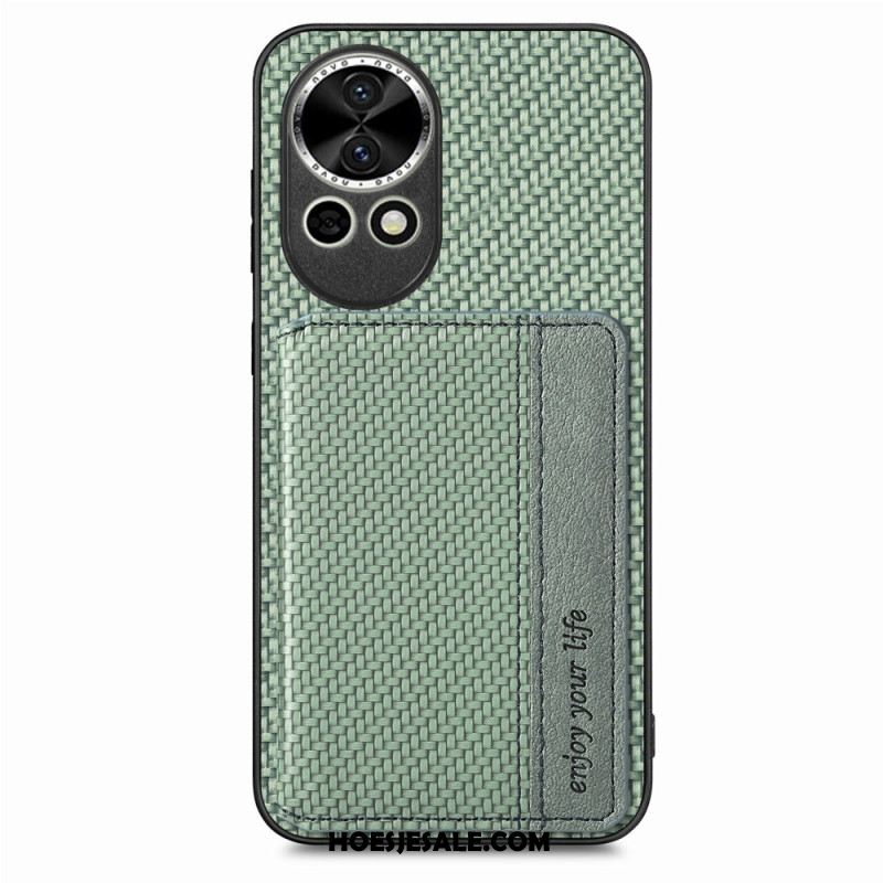 Hoesje Huawei Nova 13 Kaarthouder Van Koolstofvezel Bescherming Hoesje