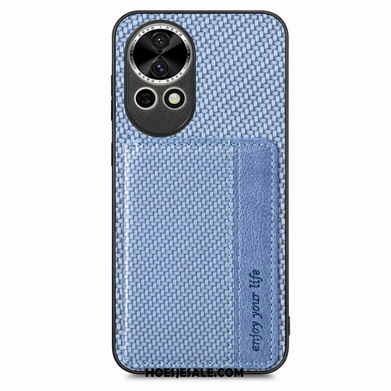 Hoesje Huawei Nova 13 Kaarthouder Van Koolstofvezel Bescherming Hoesje
