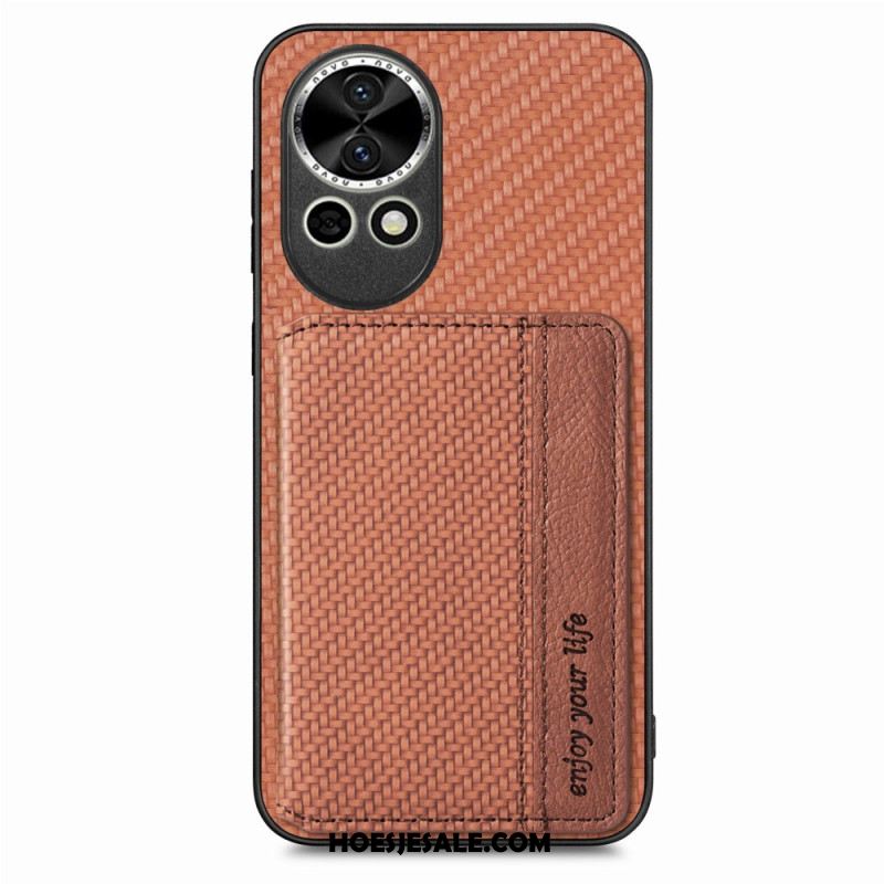 Hoesje Huawei Nova 13 Kaarthouder Van Koolstofvezel Bescherming Hoesje