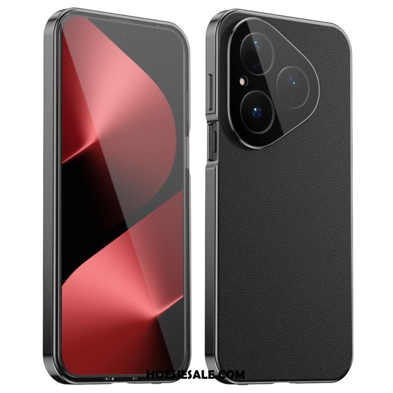 Hoesje Huawei Pura 80 Lederen Ontwerp En Gehard Glazen Schermbeschermer