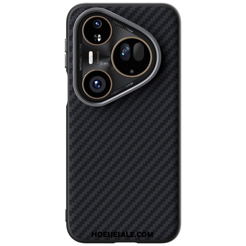 Hoesje Huawei Pura 80 Ultra Magsafe Koolstofvezel Abeel Bescherming Hoesje