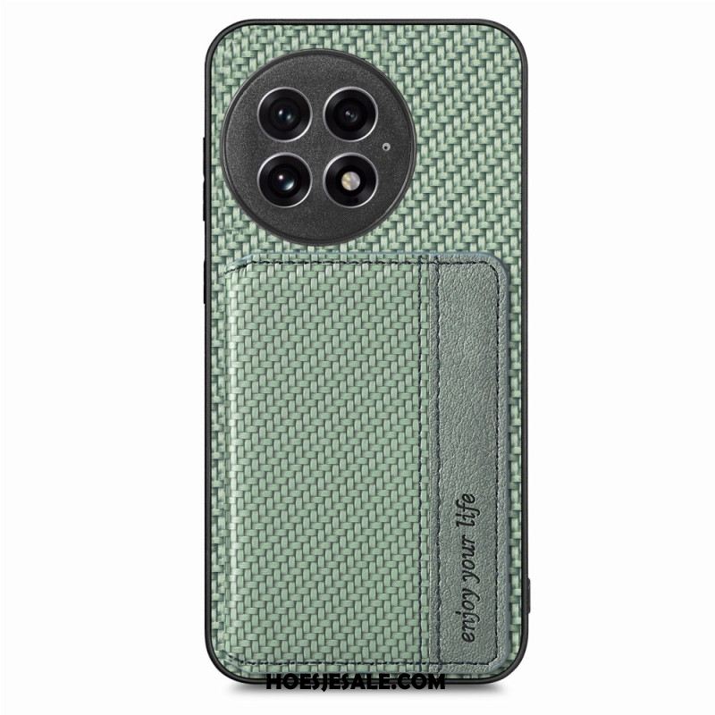 Hoesje Oneplus 13 Magnetische Kaarthouder Van Koolstofvezel