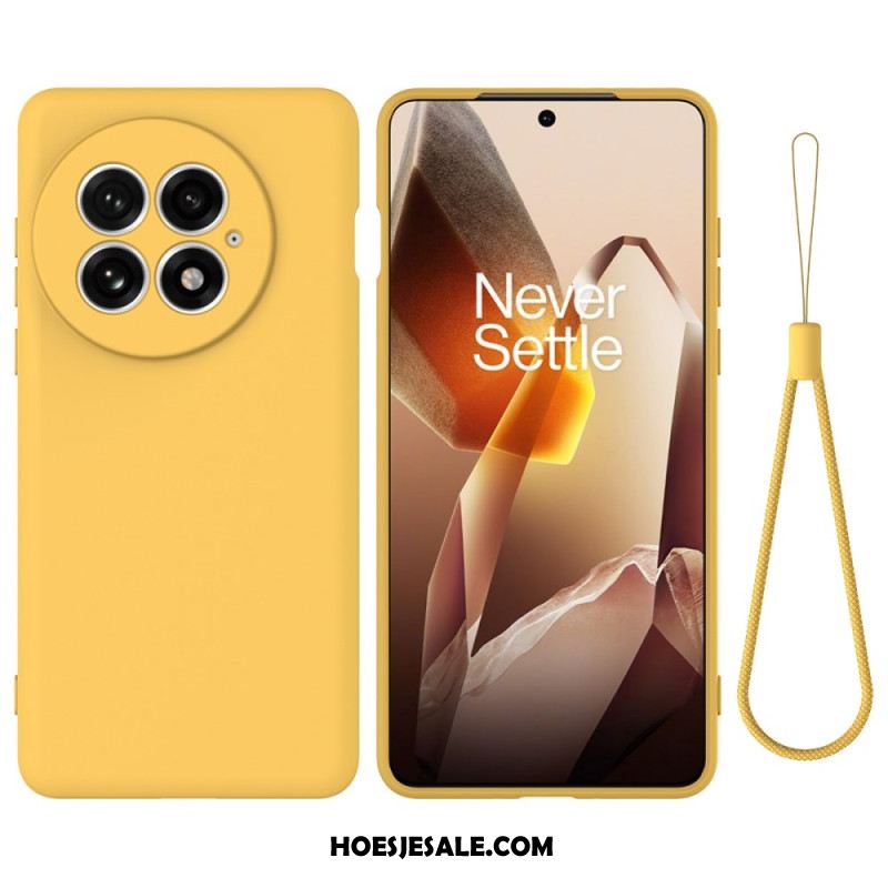 Hoesje Oneplus 13 Vloeibare Siliconen Met Bandje Bescherming Hoesje