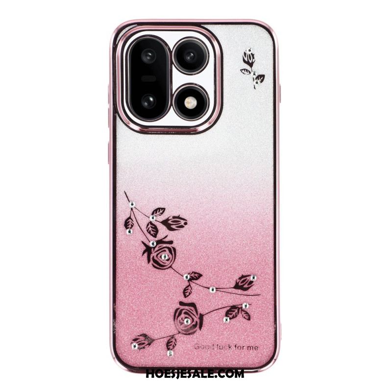 Hoesje Oneplus 15 Gradientbloemen En Pailletten