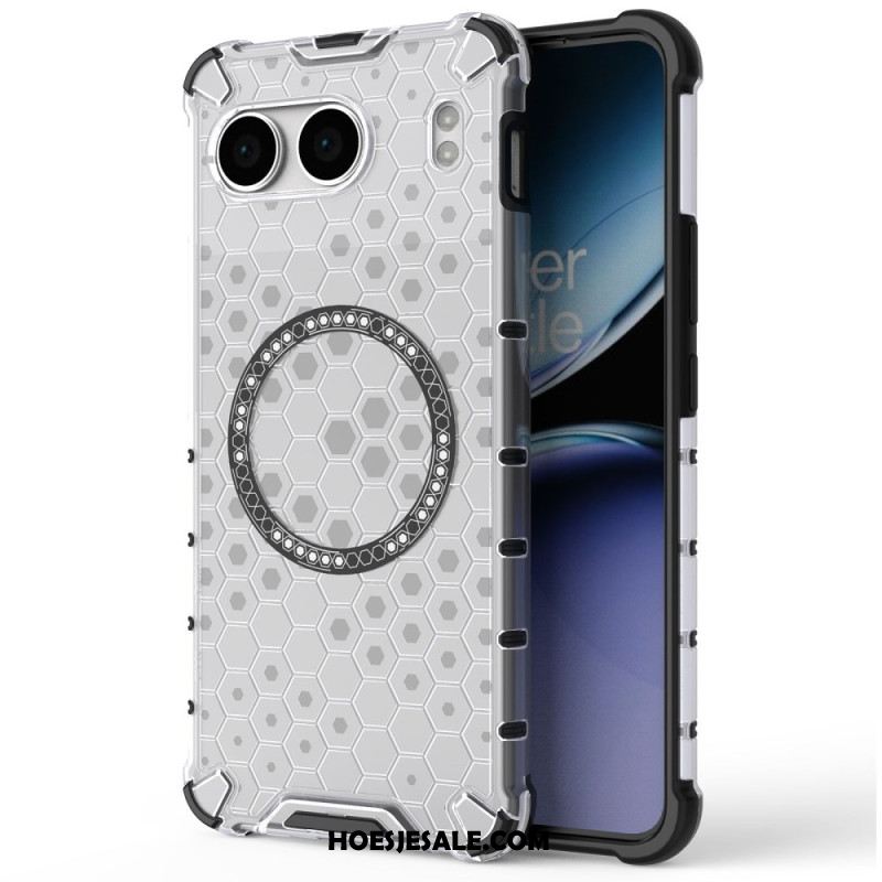 Hoesje Oneplus Nord 4 Compatibel Met Magsafe Honeycomb Bescherming Hoesje