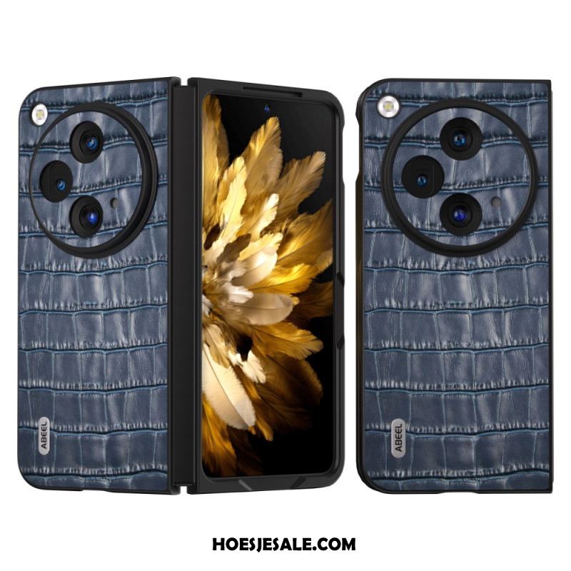 Hoesje Oppo Find N3 Abeel Krokodillenleereffect