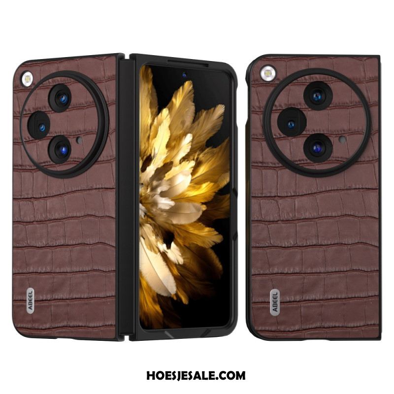 Hoesje Oppo Find N3 Abeel Krokodillenleereffect