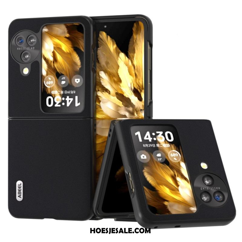 Hoesje Oppo Find N3 Flip Abeel-leer Bescherming Hoesje