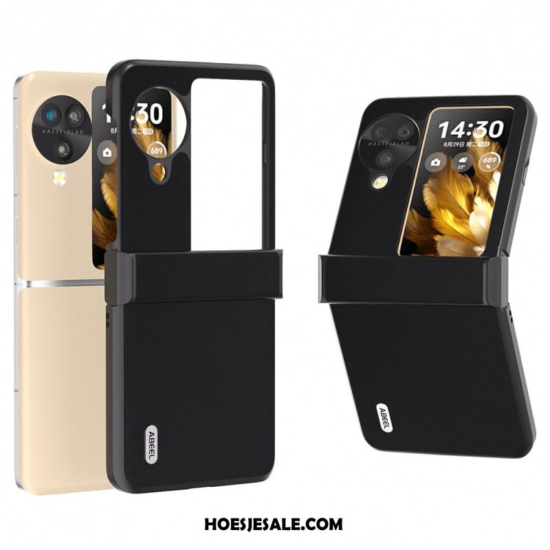 Hoesje Oppo Find N3 Flip Echt Abeel-leer