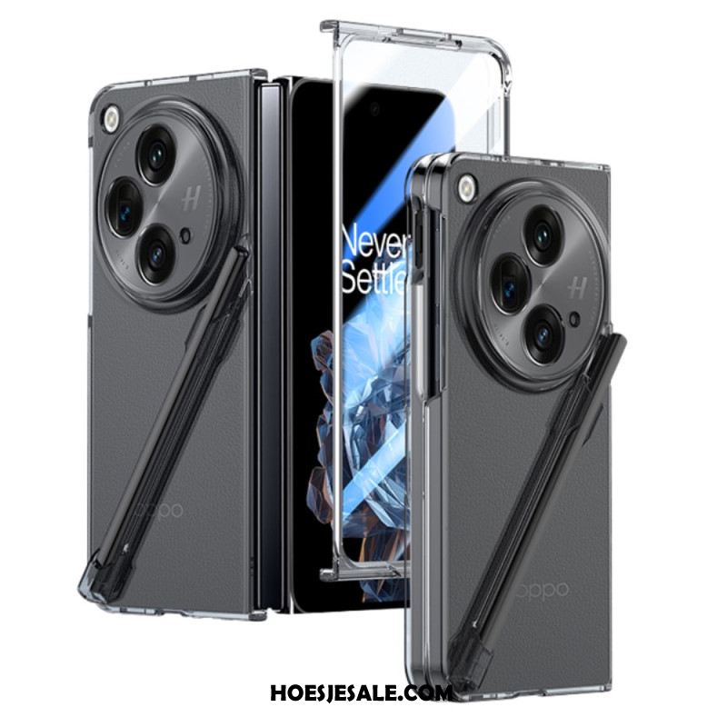 Hoesje Oppo Find N3 Gehard Glazen Schermbeschermer En Stylus