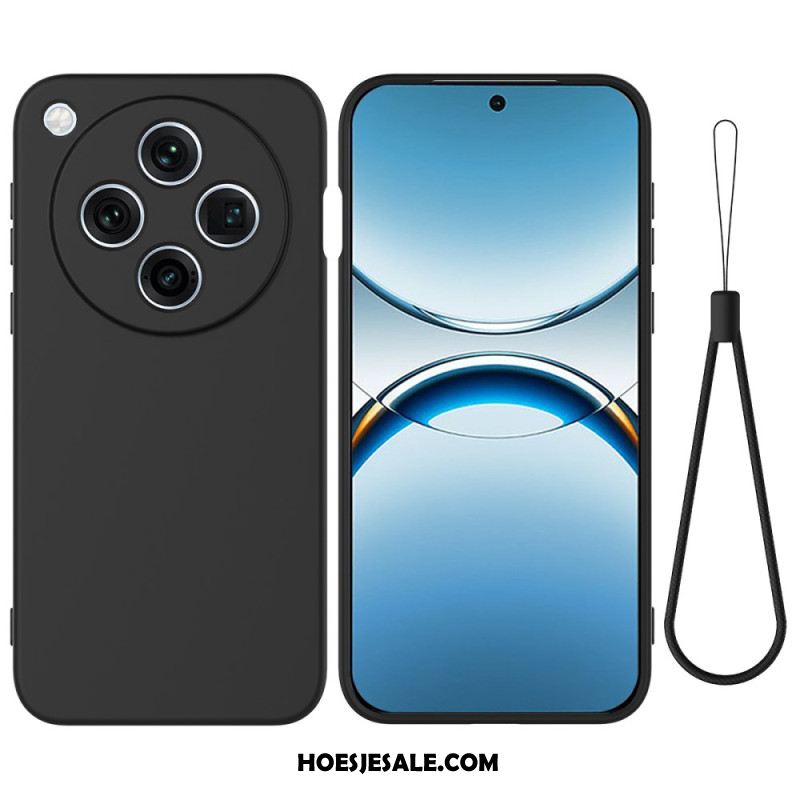 Hoesje Oppo Find X8 Pro Vloeibare Siliconen Met Bandje