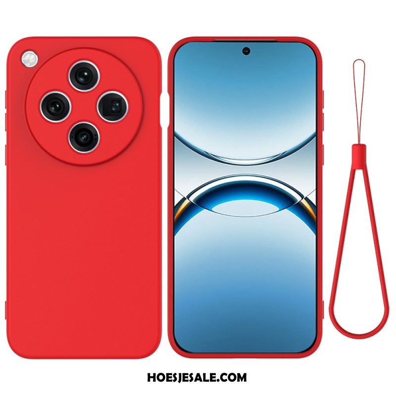 Hoesje Oppo Find X8 Pro Vloeibare Siliconen Met Bandje