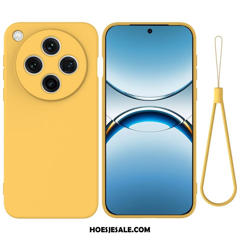 Hoesje Oppo Find X8 Pro Vloeibare Siliconen Met Bandje