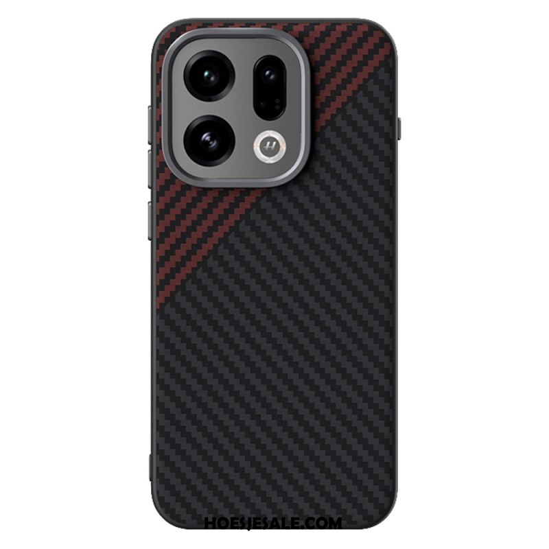 Hoesje Oppo Find X9 5g Magsafe Koolstofvezeltextuur Abeel Bescherming Hoesje