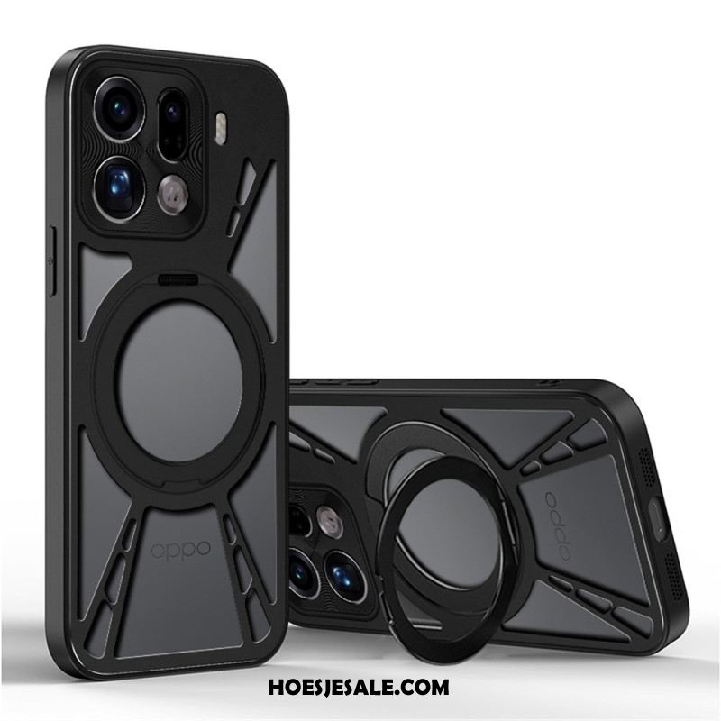 Hoesje Oppo Find X9 Pro 5g Draaibare Magnetische Standaard En Warmteafvoer Bescherming Hoesje