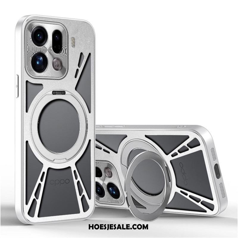 Hoesje Oppo Find X9 Pro 5g Draaibare Magnetische Standaard En Warmteafvoer Bescherming Hoesje