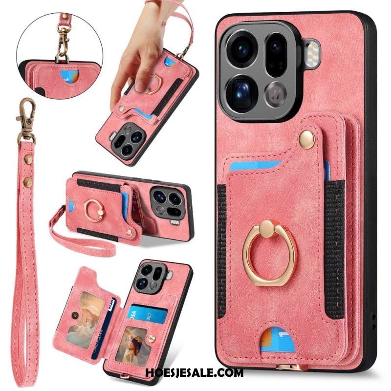 Hoesje Oppo Find X9 Pro 5g Rfid-kaarthouder Met Retro Design