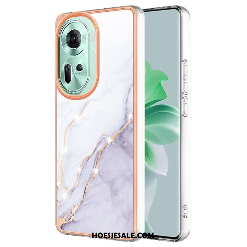 Hoesje Oppo Reno 11 5g Marmerpatroon Bescherming Hoesje