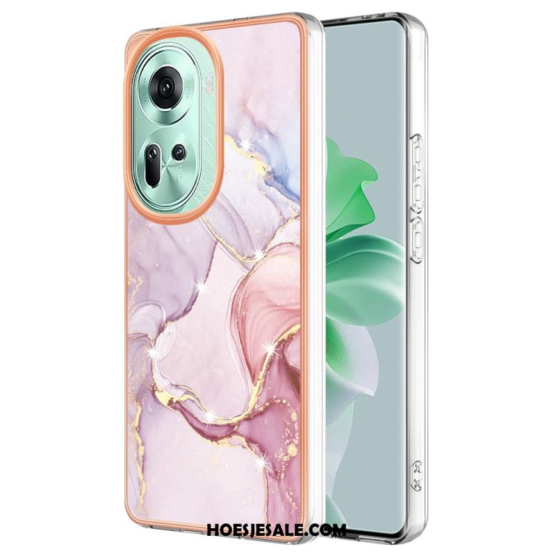 Hoesje Oppo Reno 11 5g Marmerpatroon Bescherming Hoesje