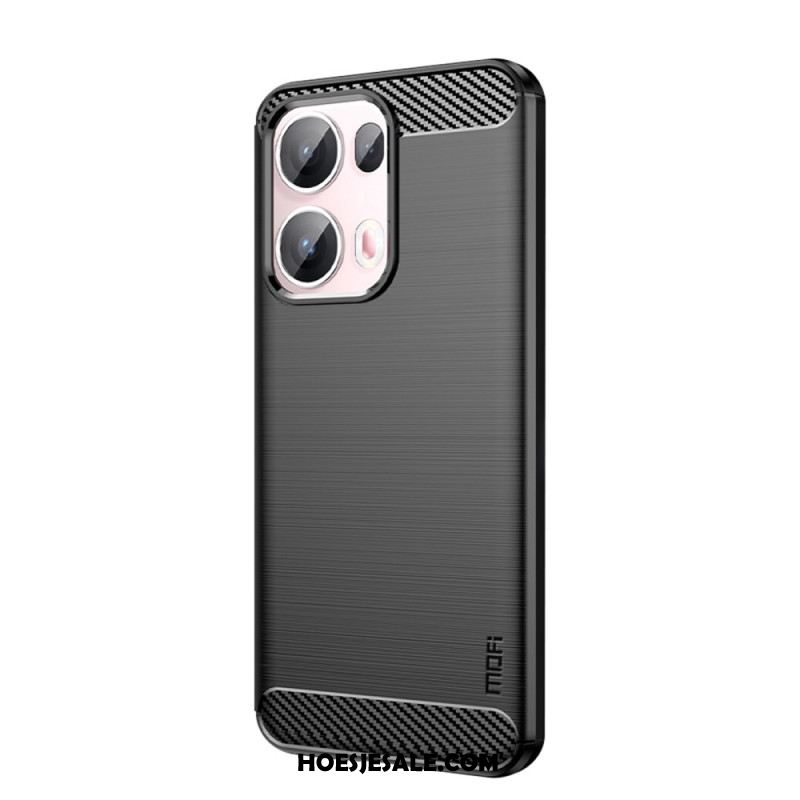 Hoesje Oppo Reno 13 Pro 5g Geborsteld Koolstofvezel Bescherming Hoesje