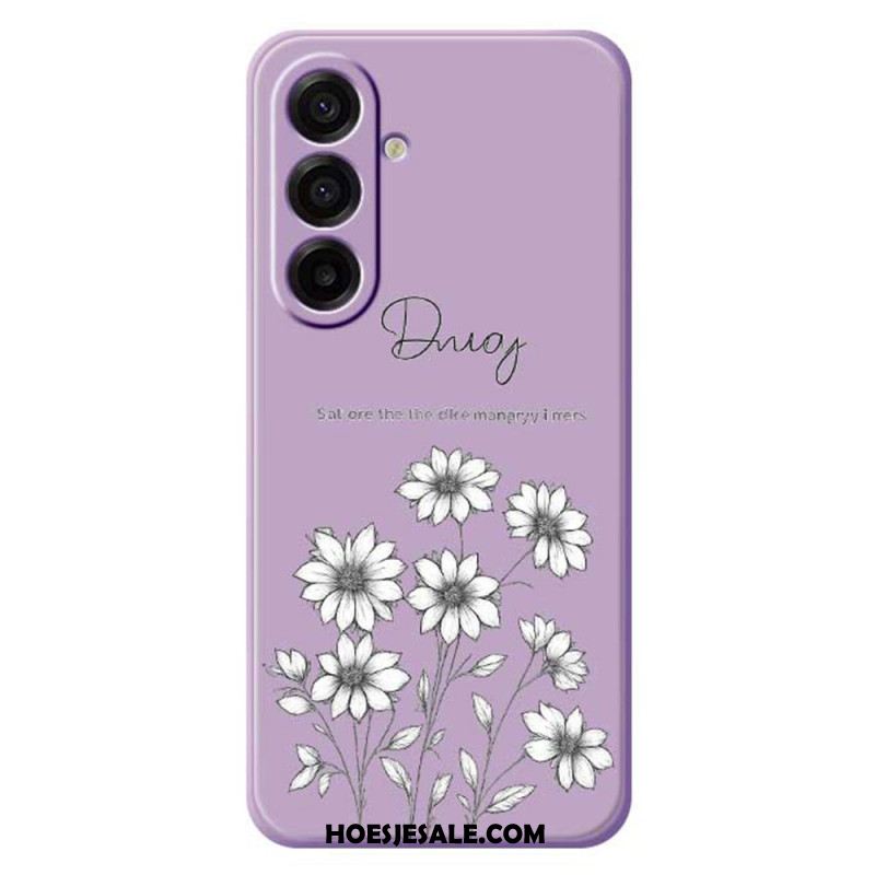 Hoesje Samsung Galaxy A17 4g / 5g Grafische Bloemen