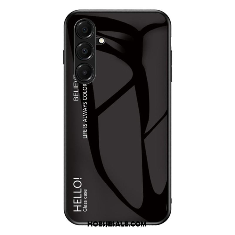 Hoesje Samsung Galaxy A17 4g / 5g Hello Gehard Glas Bescherming Hoesje