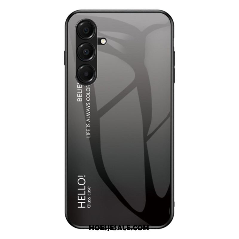 Hoesje Samsung Galaxy A17 4g / 5g Hello Gehard Glas Bescherming Hoesje