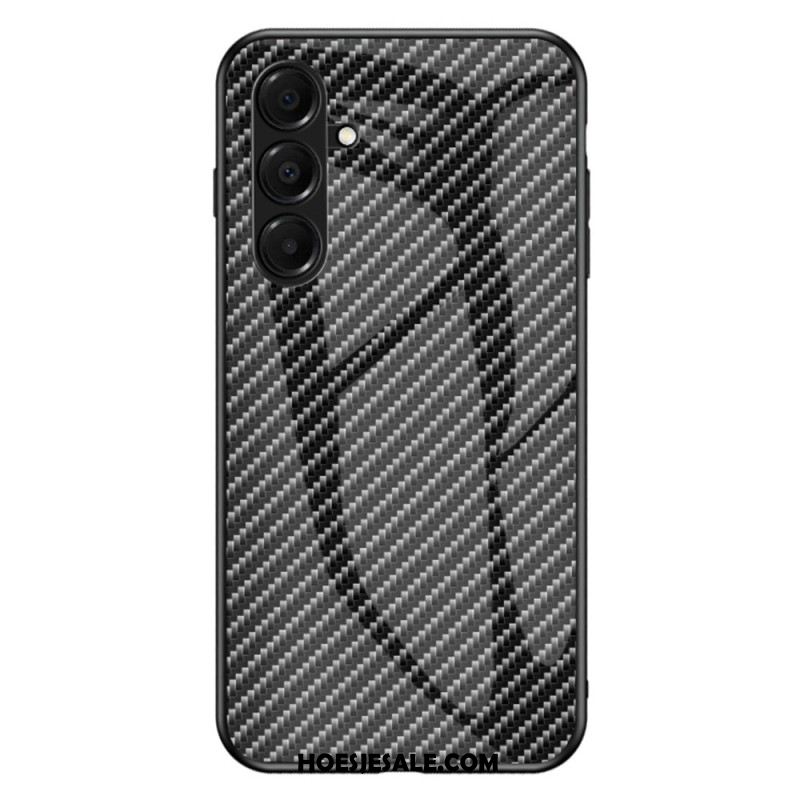 Hoesje Samsung Galaxy A17 4g / 5g Koolstofvezel Gehard Glas Bescherming Hoesje