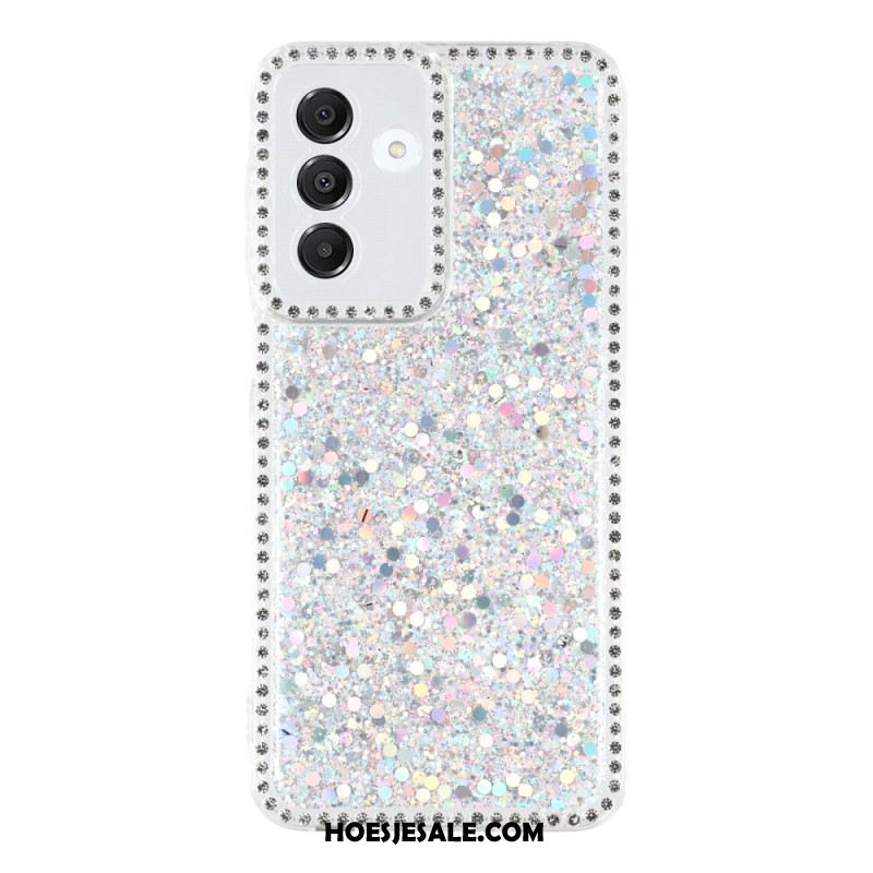Hoesje Samsung Galaxy A17 4g / 5g Pailletten En Strass-steentjes Bescherming Hoesje