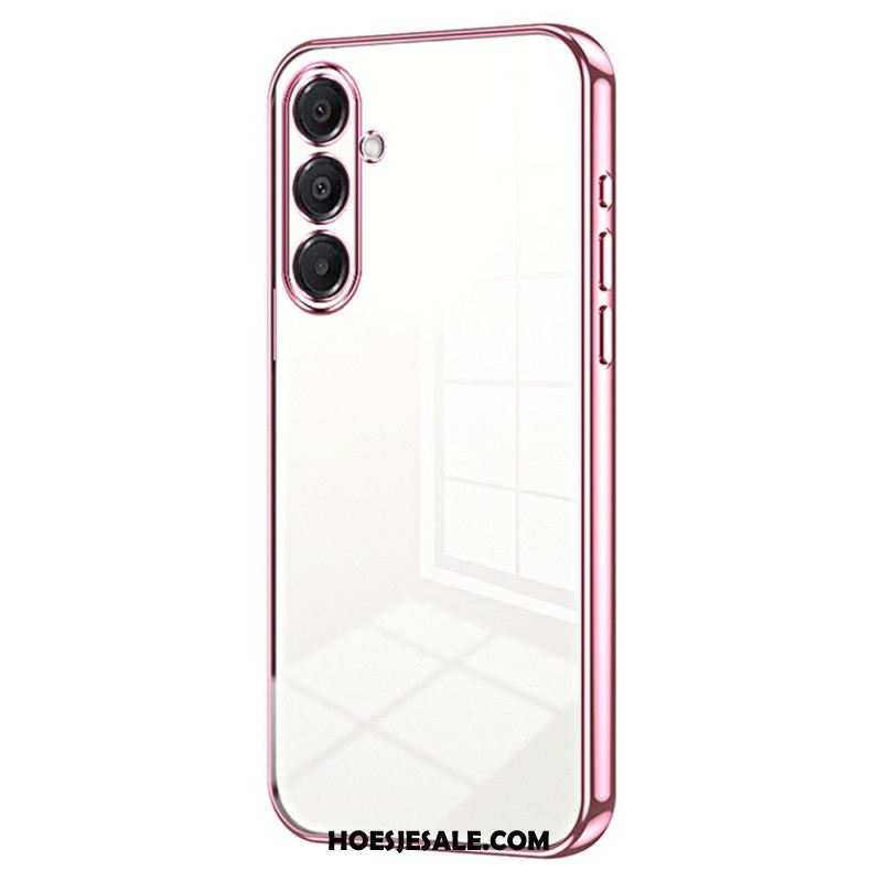 Hoesje Samsung Galaxy A17 4g / 5g Randen Met Metallic Effect