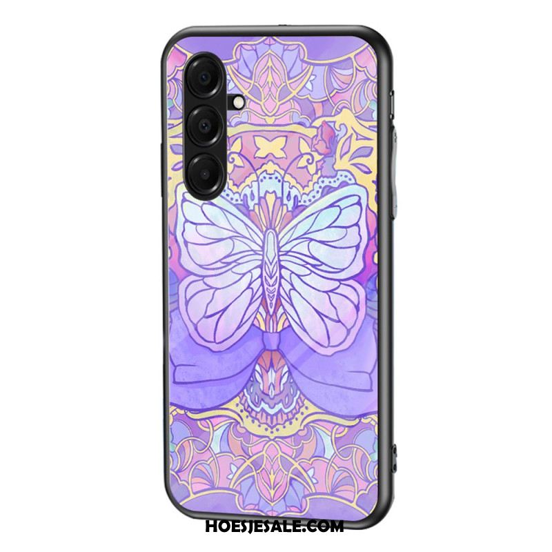 Hoesje Samsung Galaxy A17 4g / 5g Vlinders Van Gehard Glas Bescherming Hoesje