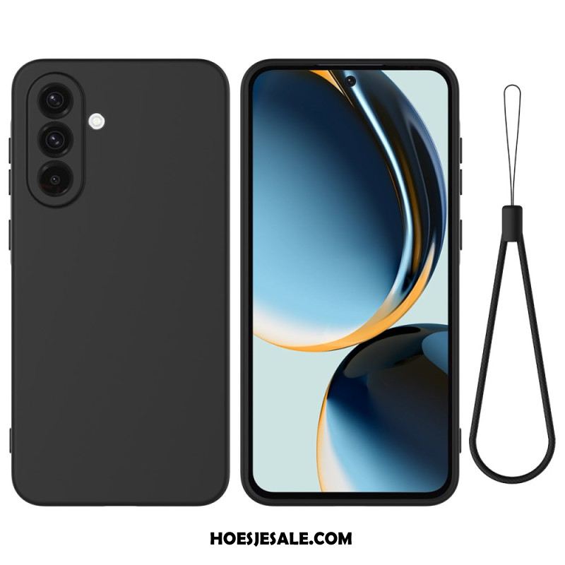 Hoesje Samsung Galaxy A17 4g / 5g Vloeibare Siliconen Met Draagkoord