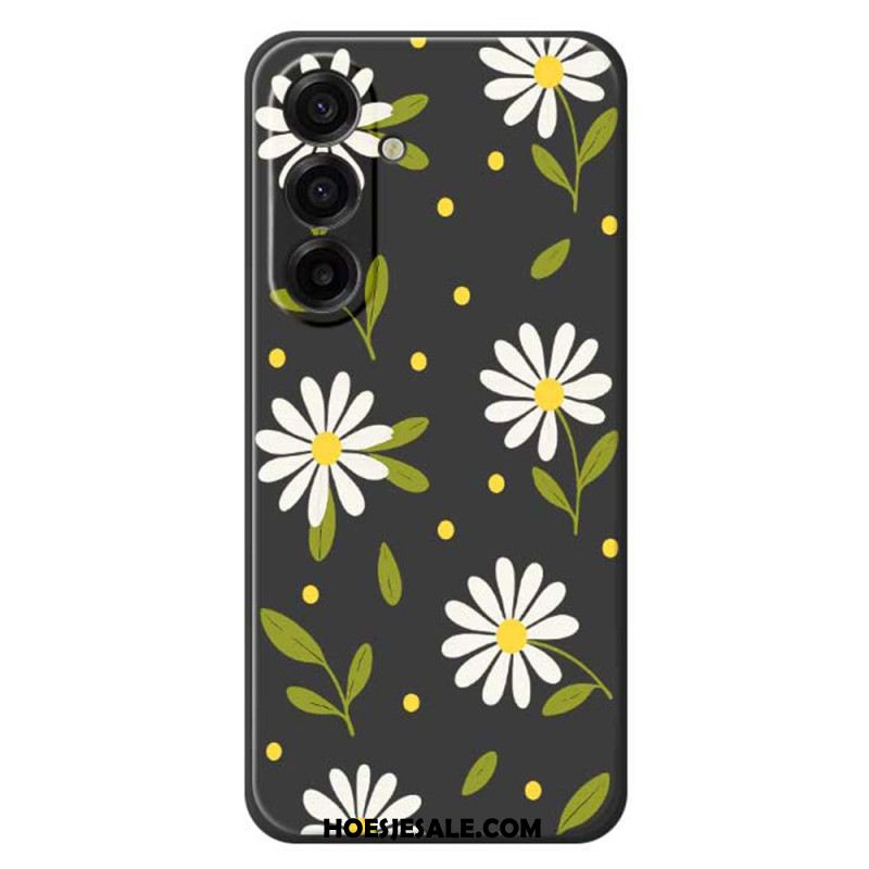 Hoesje Samsung Galaxy A17 4g / 5g Witte Bloemen