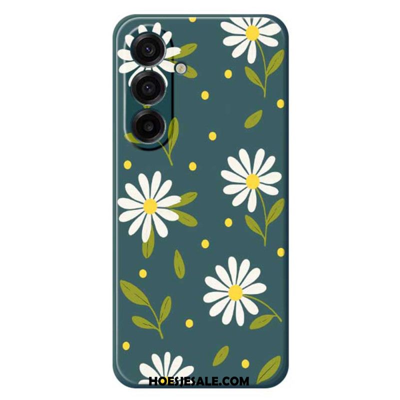 Hoesje Samsung Galaxy A17 4g / 5g Witte Bloemen