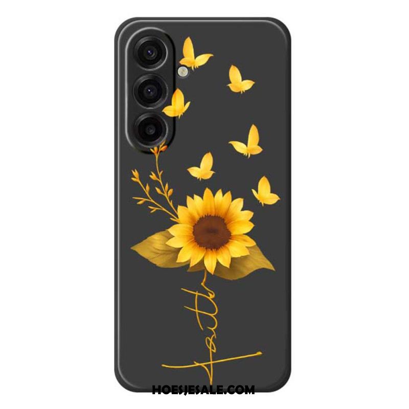 Hoesje Samsung Galaxy A17 4g / 5g Zonnebloem Bescherming Hoesje