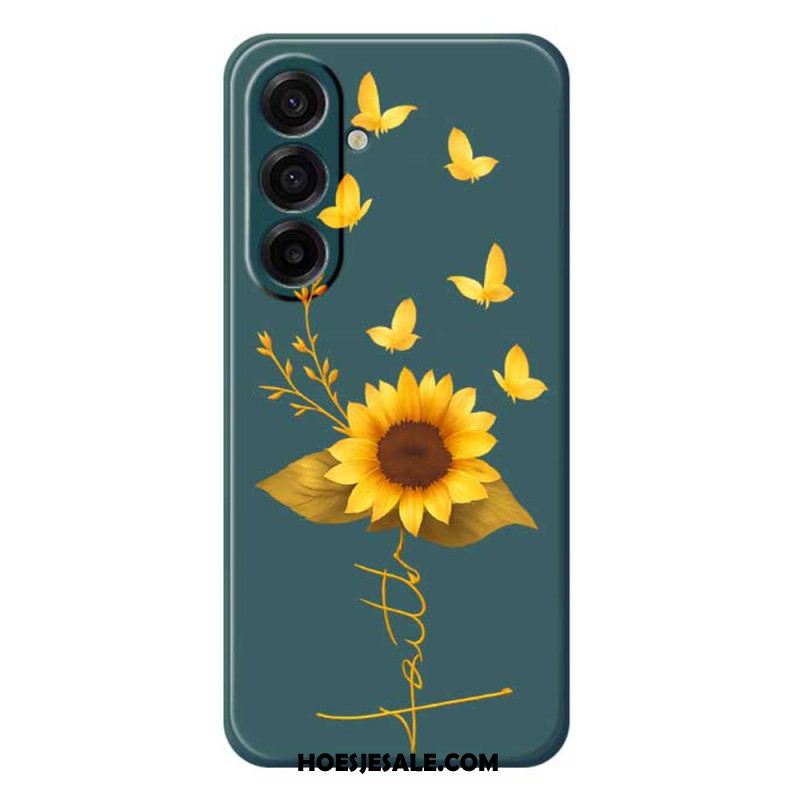 Hoesje Samsung Galaxy A17 4g / 5g Zonnebloem Bescherming Hoesje